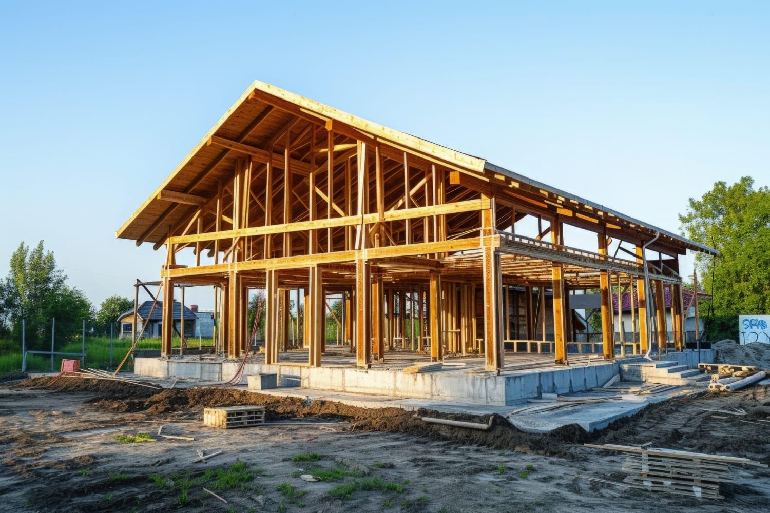 House construction planning on a tablet