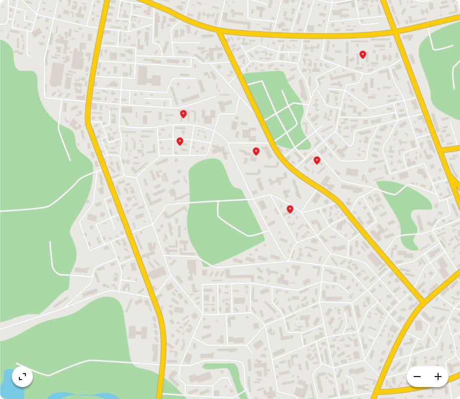 Dealer locations map