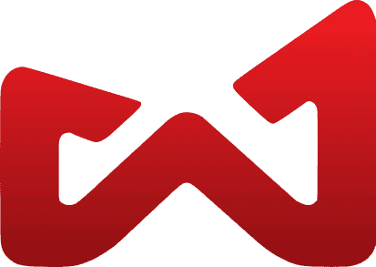 Red stylized W-shaped logo with a subtle gradient and an upward arrow design.