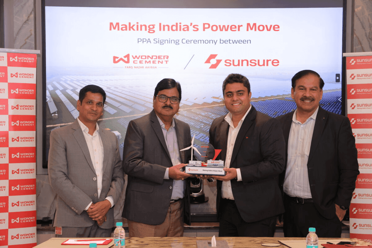 Wonder Cement and partners at a media event
